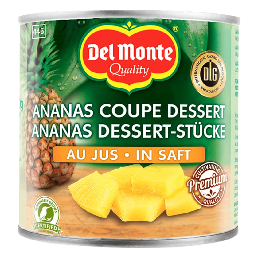 Del Monte Ananasstücke in Saft 435g